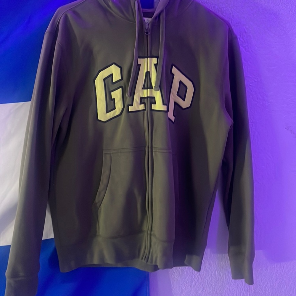 Dark green gap zip up hoodie